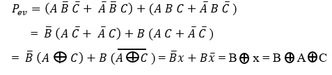  the parity bit simplified expression is written as