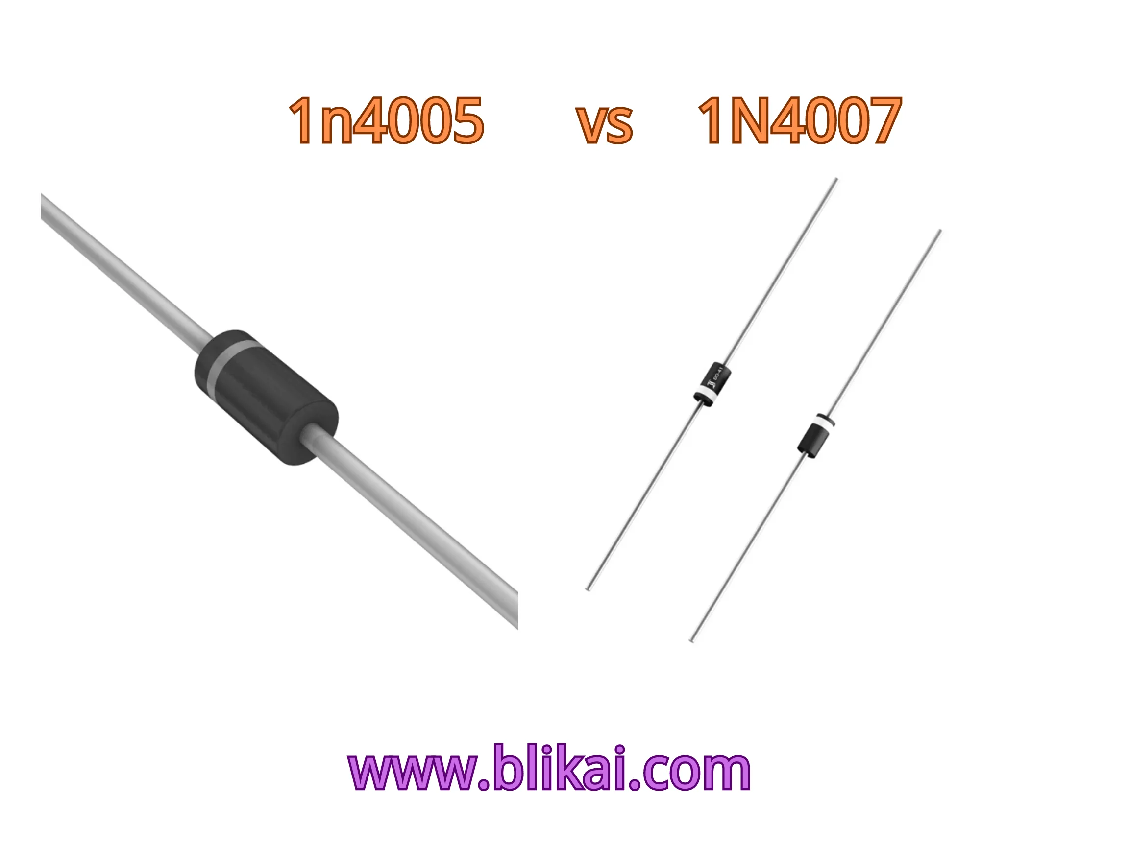 1N4005 vs 1N4007 DIODE