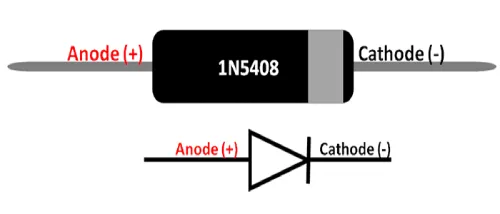 1N5408 Diode Pin Configuration