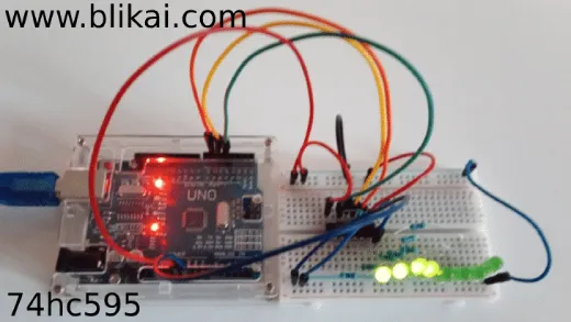 74HC595  Practical Examples and Circuits