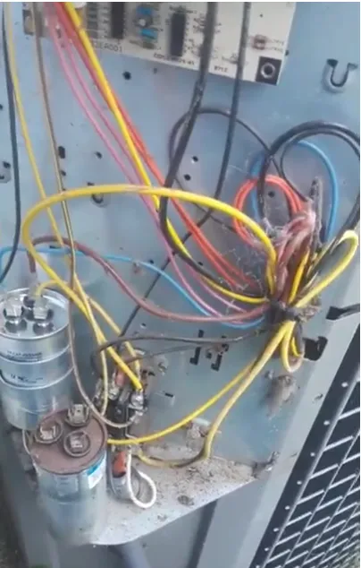 Air conditioner capacitor wire colors