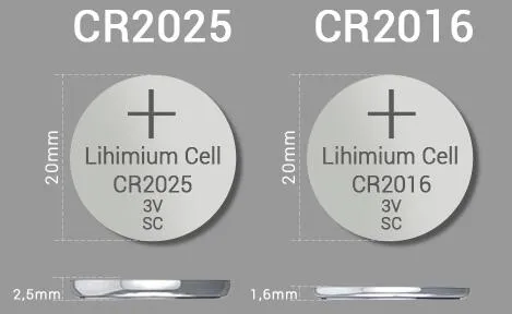 Comparison of CR2016 Battery and CR2025 Battery