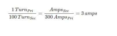 the secondary current 